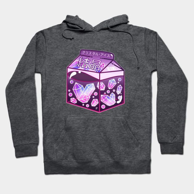 Crystal Ice Milk Carton Hoodie by heysoleilart